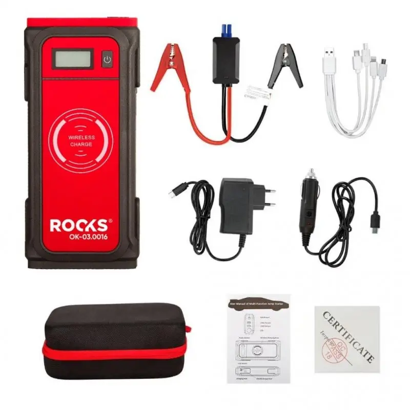 ROOKS Mini booster - urządzenie rozruchowe wireless 12 V 850 A 12000 mah OK-03.0016