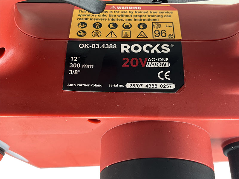 ROOKS 20V AQ-ONE Piła łańcuchowa 300 mm bez osprzętu OK-03.4388