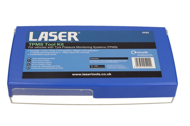 LASER Zestaw kluczy dynamometrycznych do czujników TPMS LSR 5492