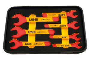 LASER Zestaw kluczy płaskich izolowanych 7 sztuk LSR 6048