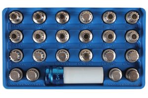 LASER Zestaw kluczy zabezpieczających kół VW 23 elementy LSR 6275