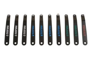 LASER Zestaw kluczy z bitami o niskim profilu SL 6 mm Pz1 Pz2 HEX 4 5 6 7 mm T20 T30 T40 10 sztuk LSR 6709