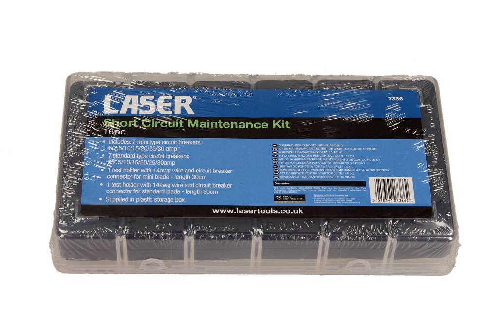 LASER Zestaw automatycznych bezpieczników diagnostycznych 16 elementów LSR 7386