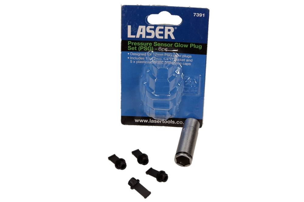 LASER Nasadka do świec żarowych z sensorem ciśnienia (PSG) Audi VW Skoda Opel 6 elementów LSR 7391