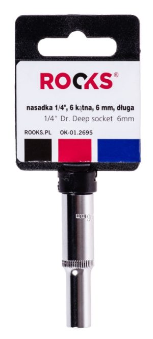 ROOKS Nasadka 1/4" 6-kątna długa 6 mm OK-01.2695