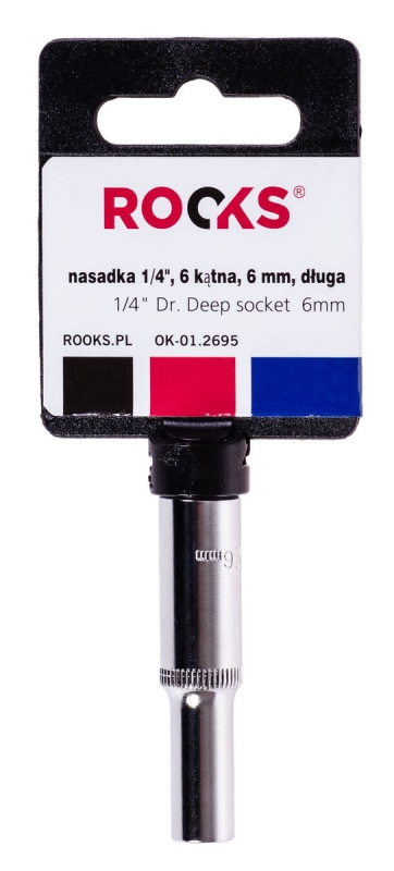 ROOKS Nasadka 1/4" 6-kątna długa 6 mm OK-01.2695