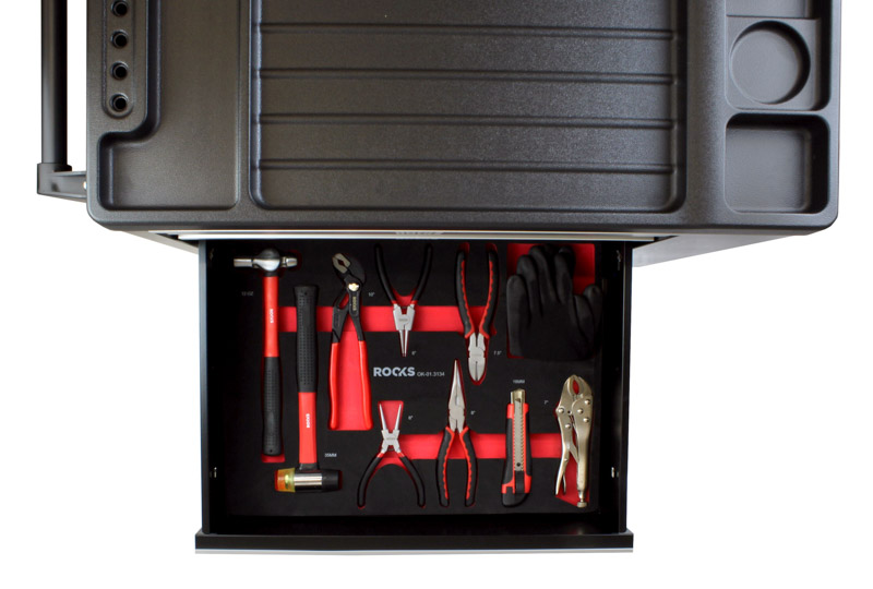 ROOKS Szafka narzędziowa GARAGE BLACK z narzędziami 387 elementów OK-01.3007