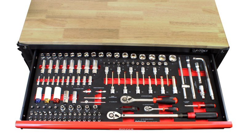 ROOKS Szafka narzędziowa STRONG GARAGE XXL z narzędziami 485 elementów OK-01.3008