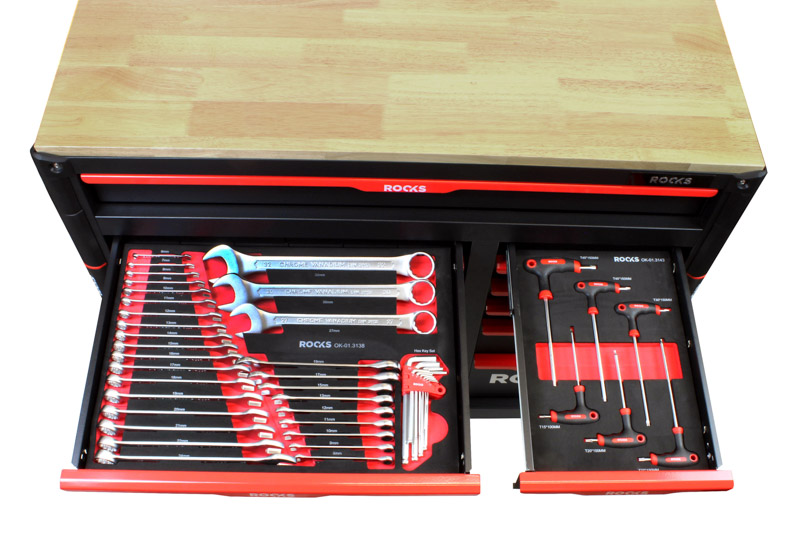 ROOKS Szafka narzędziowa STRONG GARAGE XXL z narzędziami 485 elementów OK-01.3008