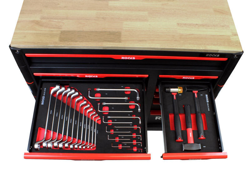ROOKS Szafka narzędziowa STRONG GARAGE XXL z narzędziami 485 elementów OK-01.3008