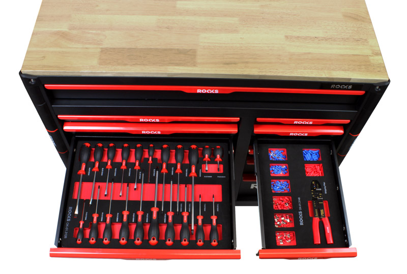 ROOKS Szafka narzędziowa STRONG GARAGE XXL z narzędziami 485 elementów OK-01.3008