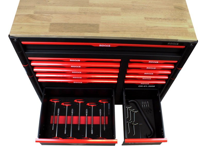ROOKS Szafka narzędziowa STRONG GARAGE XXL z narzędziami 485 elementów OK-01.3008