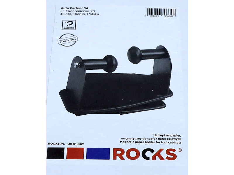 ROOKS Uchwyt na papier magnetyczny do szafek narzędziowych OK-01.3021