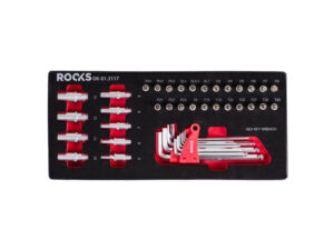 ROOKS Zestaw kluczy trzpieniowych i imbusowych HEX/TORX 42 elementów OK-01.3117