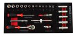 ROOKS Zestaw narzędzi 1/4" 24 elementy OK-01.3119