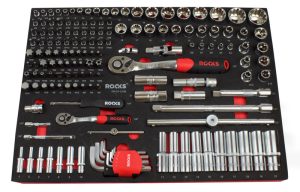 ROOKS Modułowy zestaw narzędziowy STRONG GARAGE 1/2" 1/4" 155 elementów OK-01.3136