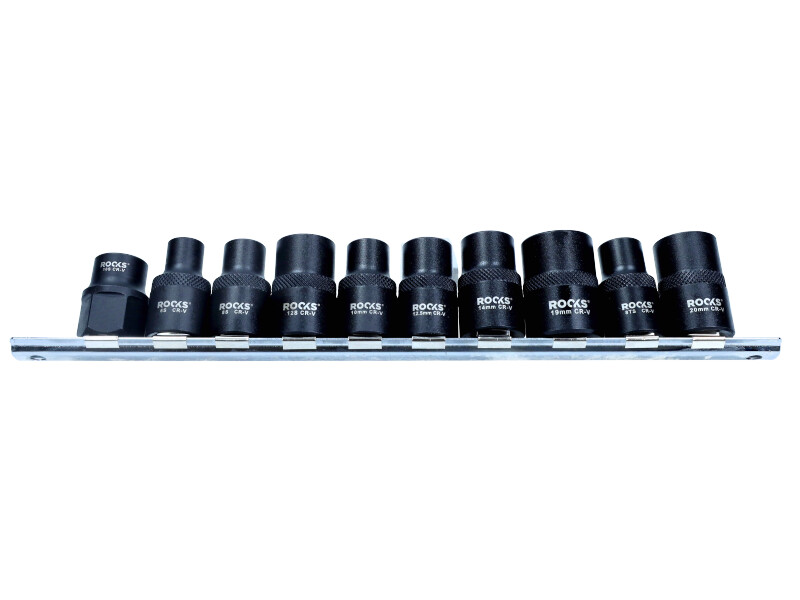 ROOKS Zestaw specjalnych nasadek samochodowych 1/2" 10 elementów OK-01.5000