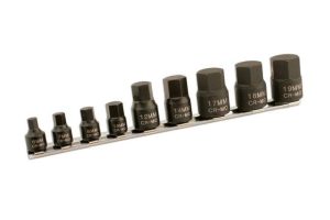 ROOKS Zestaw kluczy trzpieniowych udarowych HEX 6-19 mm 1/4" i 3/8" SLIM OK-01.5007