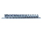 ROOKS Zestaw nasadek SLIM na szynie 1/4"  4-14 mm 13 elementów OK-01.5601