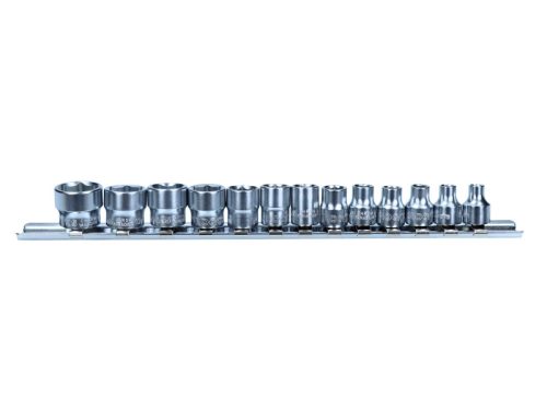 ROOKS Zestaw nasadek SLIM na szynie 1/4"  4-14 mm 13 elementów OK-01.5601