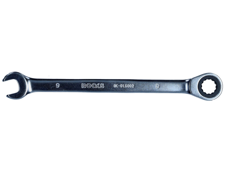 ROOKS Klucz płasko-oczkowy z grzechotką 9 mm OK-01.6002