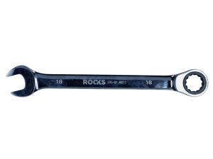 ROOKS Klucz płasko-oczkowy z grzechotką 18 mm OK-01.6011