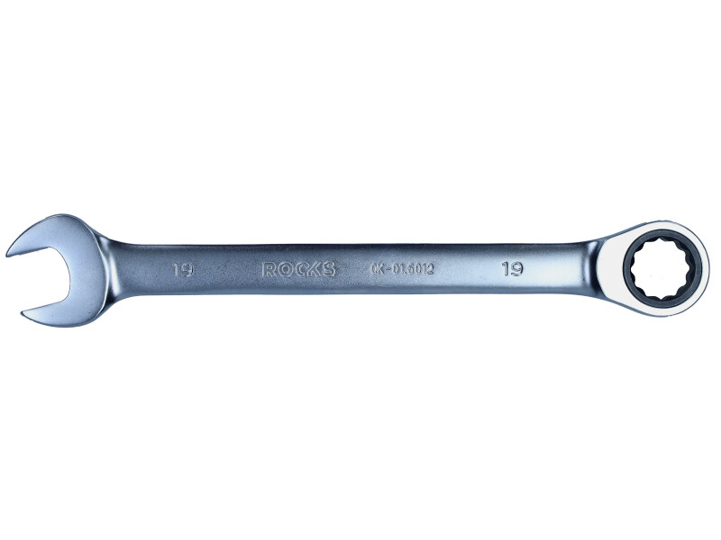 ROOKS Klucz płasko-oczkowy z grzechotką 19 mm OK-01.6012
