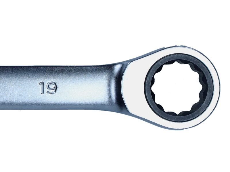 ROOKS Klucz płasko-oczkowy z grzechotką 19 mm OK-01.6012