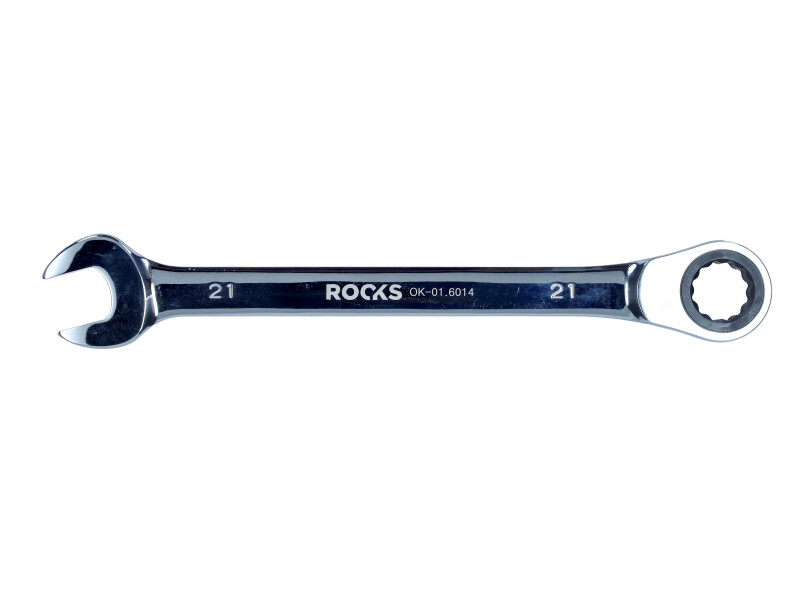 ROOKS Klucz płasko-oczkowy z grzechotką 21 mm OK-01.6014