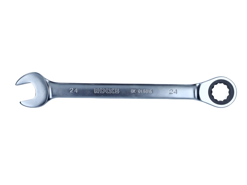 ROOKS Klucz płasko-oczkowy z grzechotką 24 mm OK-01.6016
