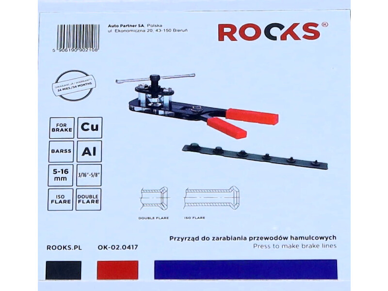 ROOKS Przyrząd do zarabiania przewodów hamulcowych OK-02.0417