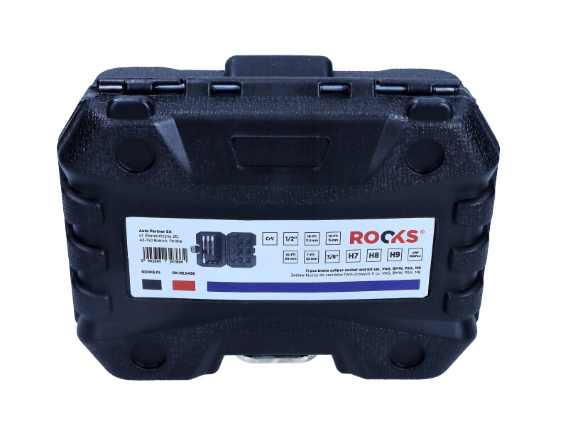 ROOKS Zestaw kluczy do zacisków hamulcowych 11 elementów VAG BMW PSA MB OK-02.0459