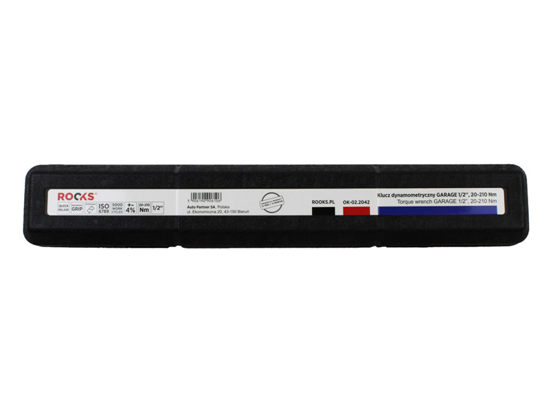 ROOKS Klucz dynamometryczny GARAGE dwukierunkowy 1/2" 20-210 Nm OK-02.2042