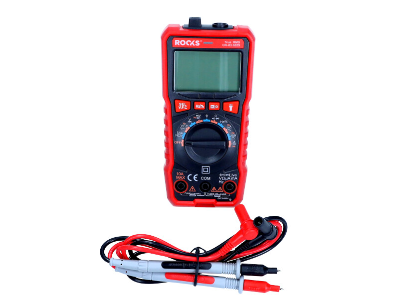 ROOKS Multimetr miernik cyfrowy AUTOMAT LED-NCV SYSTEM OK-03.0029