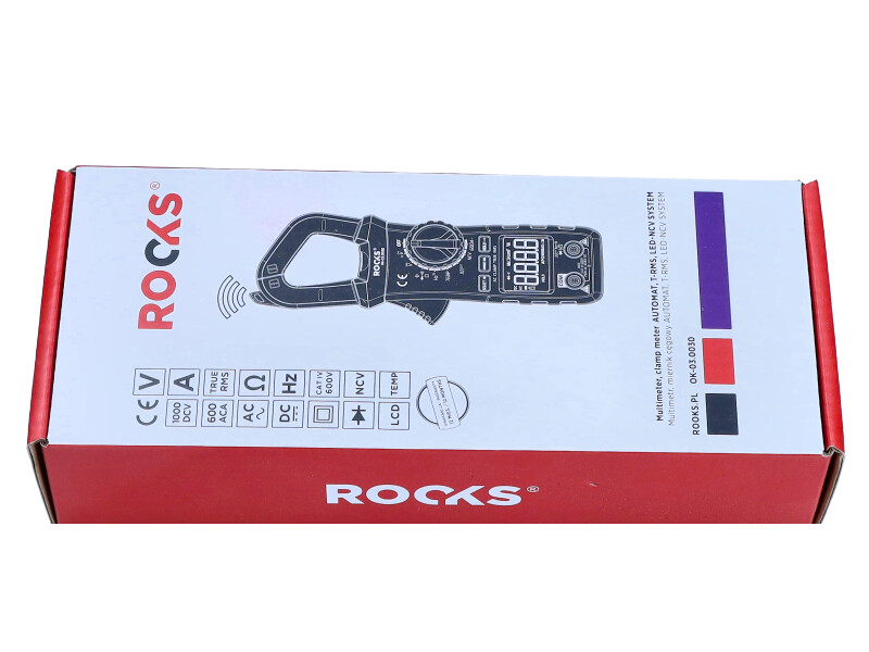 ROOKS Multimetr miernik cęgowy AUTOMAT T-RMS LED-NCV SYSTEM OK-03.0030