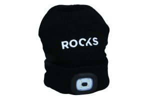 ROOKS Czapka z lampką 80 lm czarna OK-03.3015