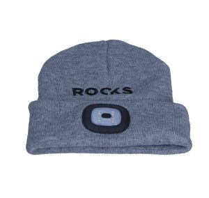 ROOKS Czapka z lampką 80 lm szara OK-03.3016