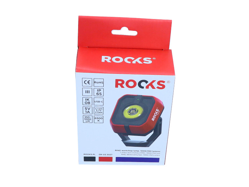 ROOKS Lampa warsztatowa RING 2 1000/350 lum OK-03.3027