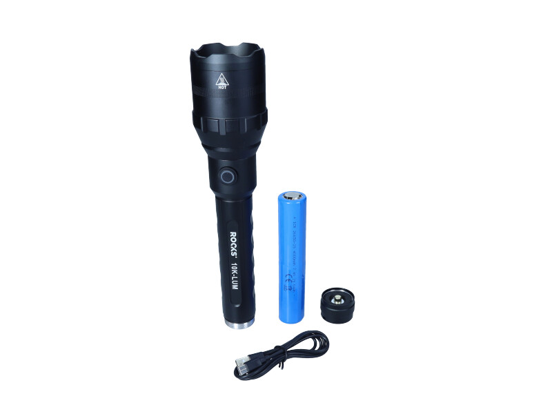 ROOKS Latarka ALU-POWER-STRONG 10 000 lum ZOOM Li 4000 mAh OK-03.3031