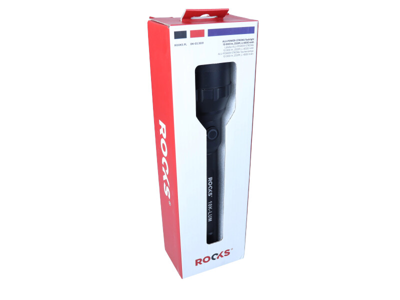 ROOKS Latarka ALU-POWER-STRONG 10 000 lum ZOOM Li 4000 mAh OK-03.3031