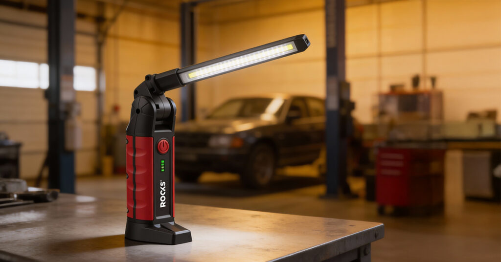 ROOKS Lampa warsztatowa B1 FLEX SLIM 1000 / 200 lum 2600 mAh 360°