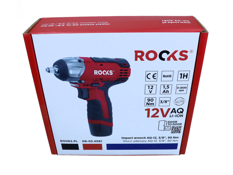 ROOKS 12 V AQ-LION klucz udarowy 3/8" 90 Nm OK-03.4061
