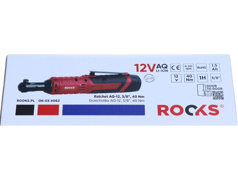 ROOKS 12 V AQ-LION grzechotka 3/8" 40 Nm OK-03.4062