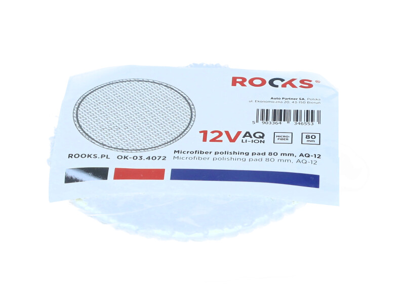 ROOKS 12 V pad polerski - mikrofibra 75 mm OK-03.4072
