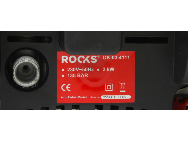ROOKS Myjka wysokociśnieniowa 2000 W 180 BAR OK-03.4111