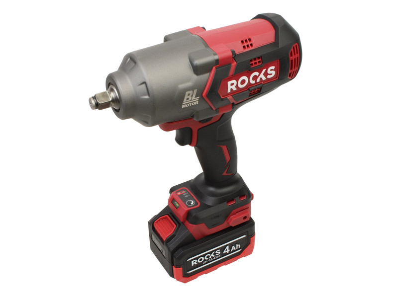 ROOKS 20 V AQ-ONE klucz udarowy 1700 Nm komplet z akumulatorem 5 Ah ładowarką i walizką OK-03.4305