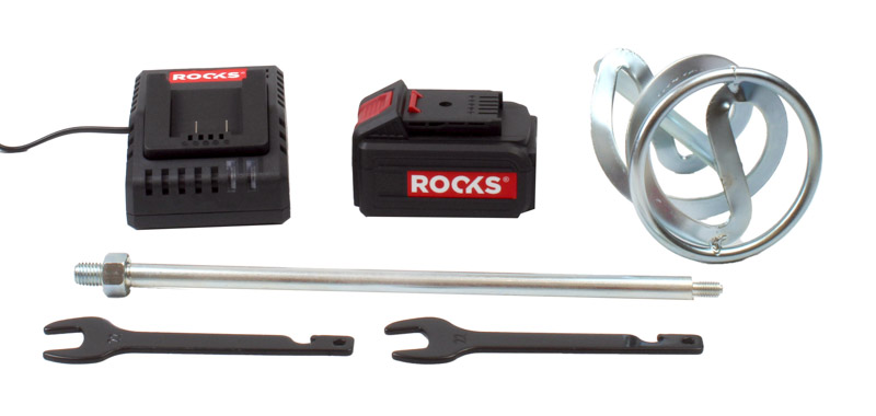 ROOKS 20 V AQ-ONE mieszadło 450/720 obr./min 120 mm kpl. z akumulatorem 4 Ah OK-03.4315