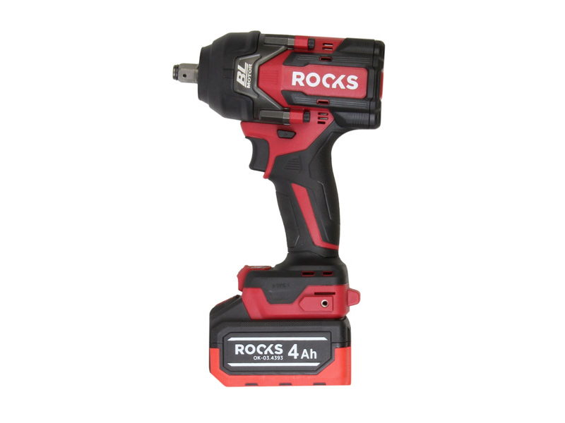 ROOKS 20V AQ-ONE Klucz udarowy 1200 Nm komplet z akumulatorem 4Ah ładowarką i walizką OK-03.4317