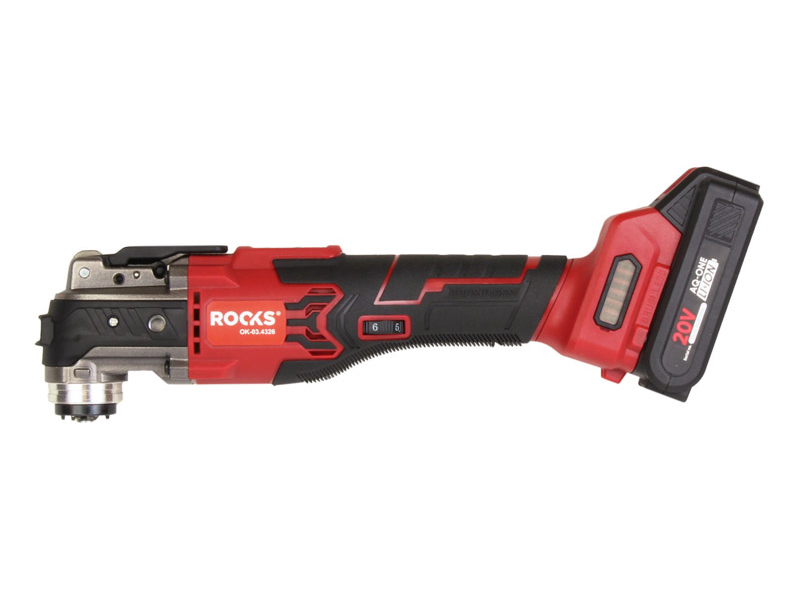 ROOKS 20V AQ-ONE Urządzenie wielofunkcyjne MULTITOOL BSL SYSTEM 10-19 K rpm kpl. z akumulatorem 2Ah BMC OK-03.4326