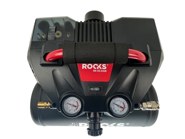 ROOKS 20V AQ-ONE Kompresor 6l 1 kM 8 BAR 36 V kpl. z akumulatorem 2 x 4 Ah OK-03.4328